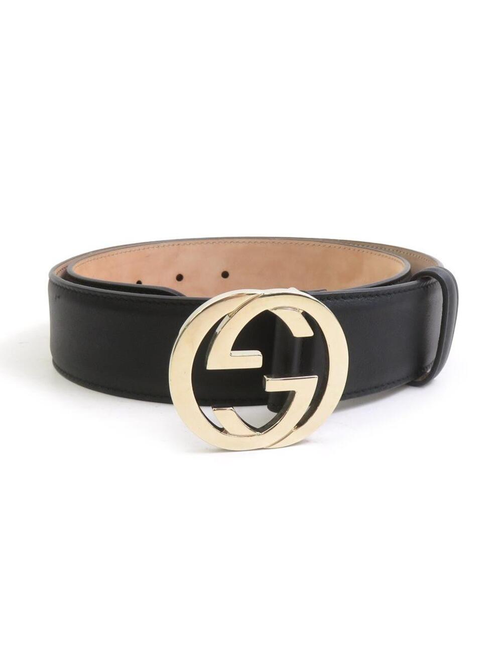 Auth Gucci Interlocking G Belt #366543G25B